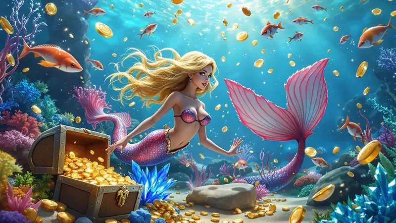 Ilustrasi suasana permainan tembak ikan di lobi JAYABET